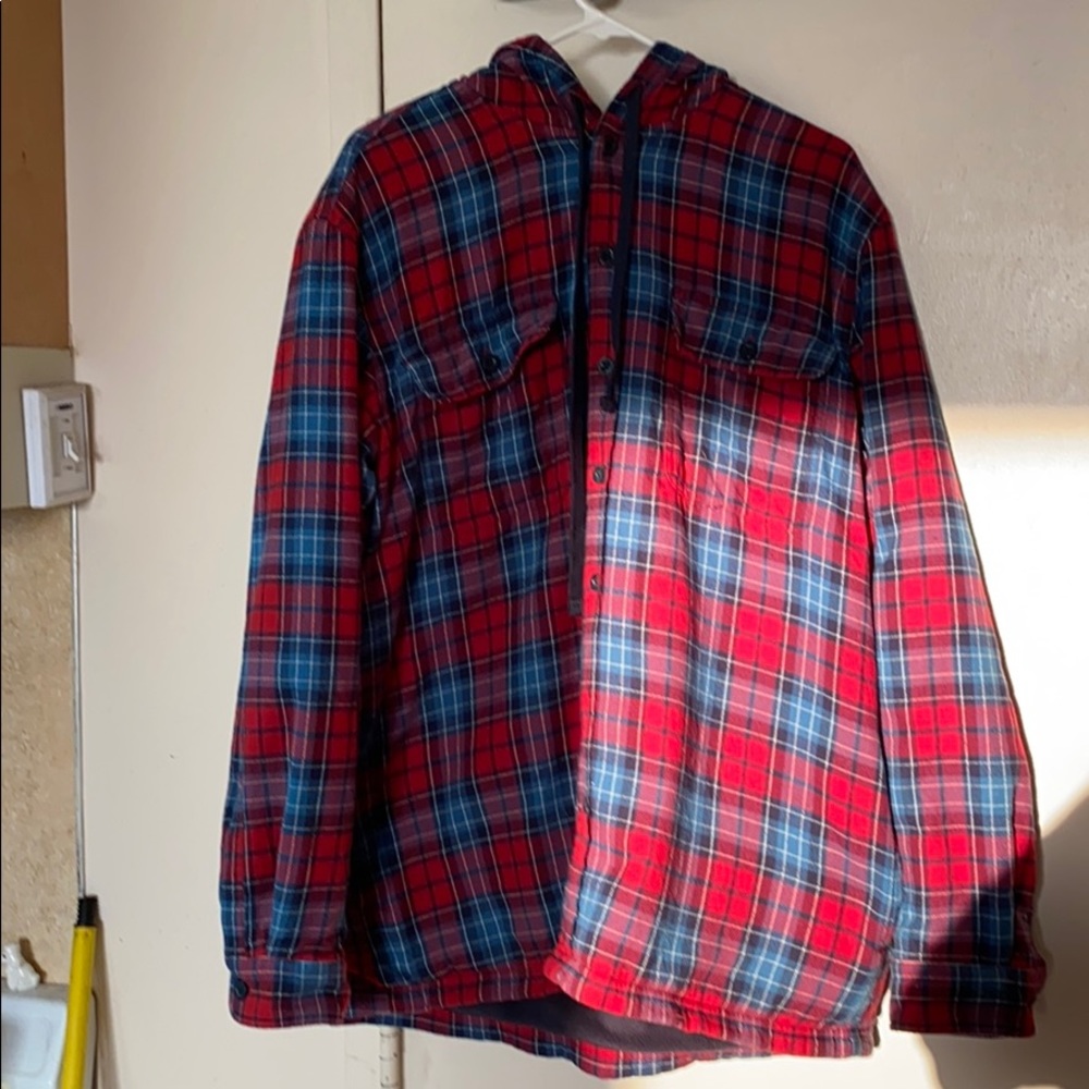 LL Bean lined and hooded flannel